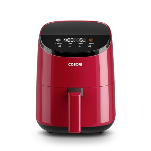 Cosori Lite 2.1 Qt Small Air Fryer, Ceramic Coating, 4-in-1, 97% less oil
