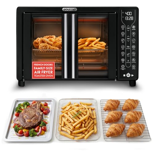 Gourmia Toaster Oven - 6-Slice Capacity, Digital Display, Black